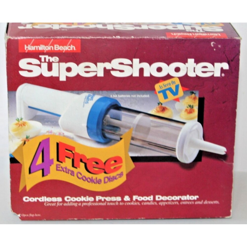 Hamilton Beach The Super Shooter Cordless Cookie Press & Food Decorator New